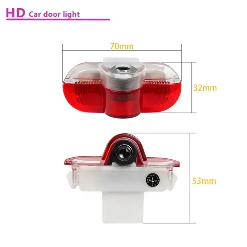 2Pcs LED Car Door Ghost Shadow Logo Projector Light Decoration Lamp For SEAT Alhambra Leon MK1 2005 2006 Accessories view 5