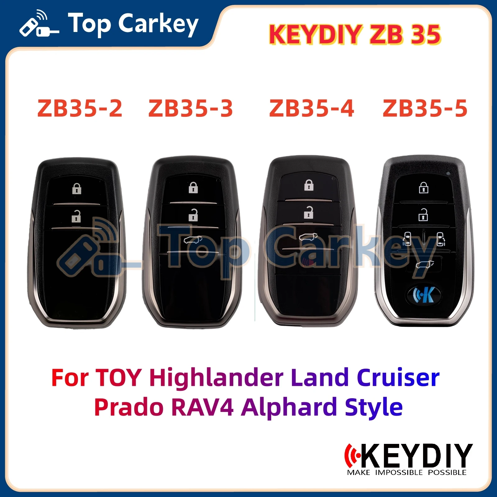 

Универсальный смарт-ключ KEYDIY KD ZB35 ZB35-2 ZB35-3 ZB35-4 ZB35-5 с чипом 4A для Toyota Highlander, Land Cruiser Prado, RAV4, Alphard (стиль)