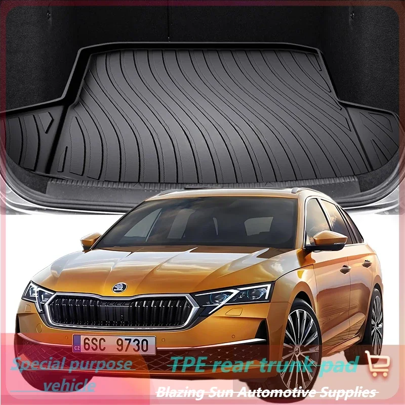 

Car Auto Rear Boot Cargo Liner Tray Trunk Mat Carpet for SKODA Octavia 2007-2024 Cushion Pad Carpet Pad Anti-dirty Anti-water