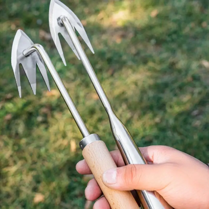 

Grass Puller Tool Stainless Steel Grass Remover Double-Edged Handheld Gear Heavy-Duty Solution for Yard Backyard Farm Lawn