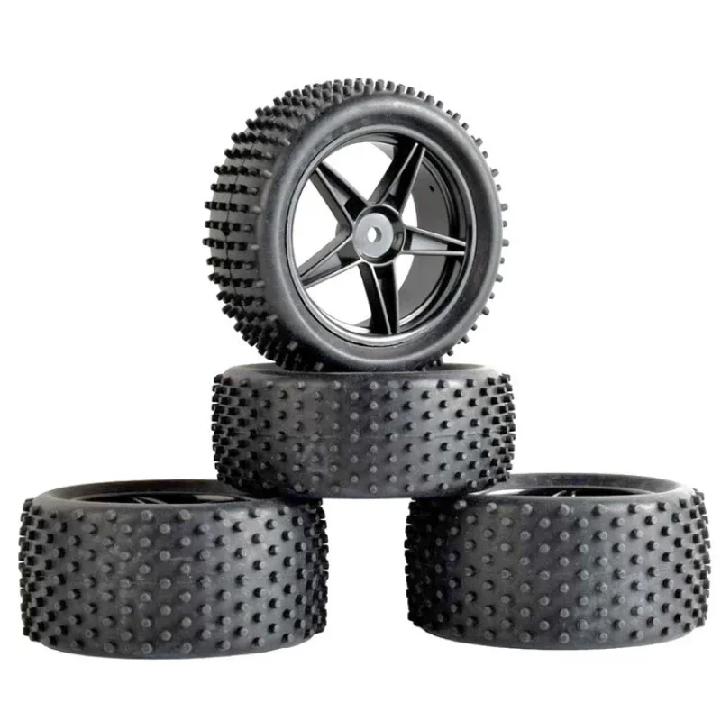 4 unidades 85 mm pneus roda para Wltoys 144001 -02 124019 104001   Peças de atualização de carro RC 1/10 1/12 Escala 1/14 Buggy off road