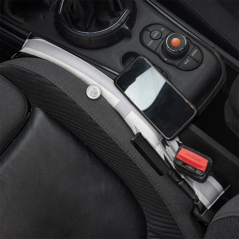 For Mini Cooper Accessories R50 R52 R53 R55 R56 R60 R61 F54 F55 F56 F60 Clubman Car Seat Gap Filler Leather Soft Side Seam Plug