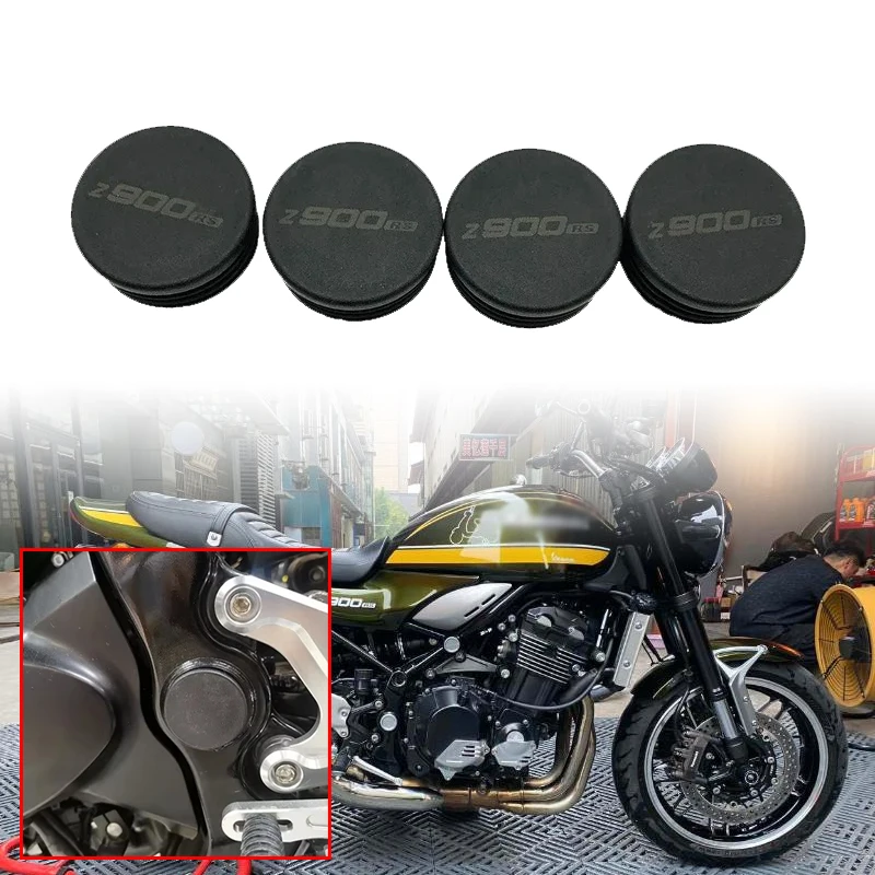 

For Kawasaki Z900RS Z 900RS Z900 RS 2017-2020 Motorcycle 4PCS Chassis Plugs Chassis Plugs Frame Hole Cover Caps Plug Frame Cap