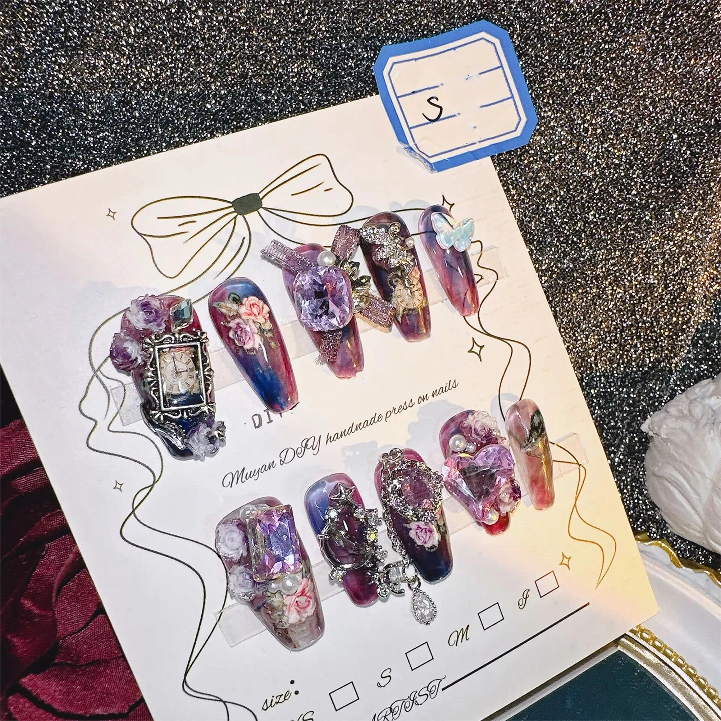 Adesivos de arte de unha vinta - Nail Art Vintage avaliação e preço