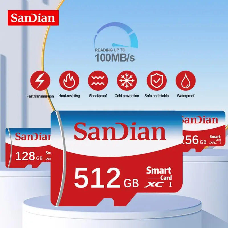 NEW Class10 High Speed 1TB Micro TF Sd Card 2TB SD Cards High Capacity Memory Card For Camera Smartphone With Adapter