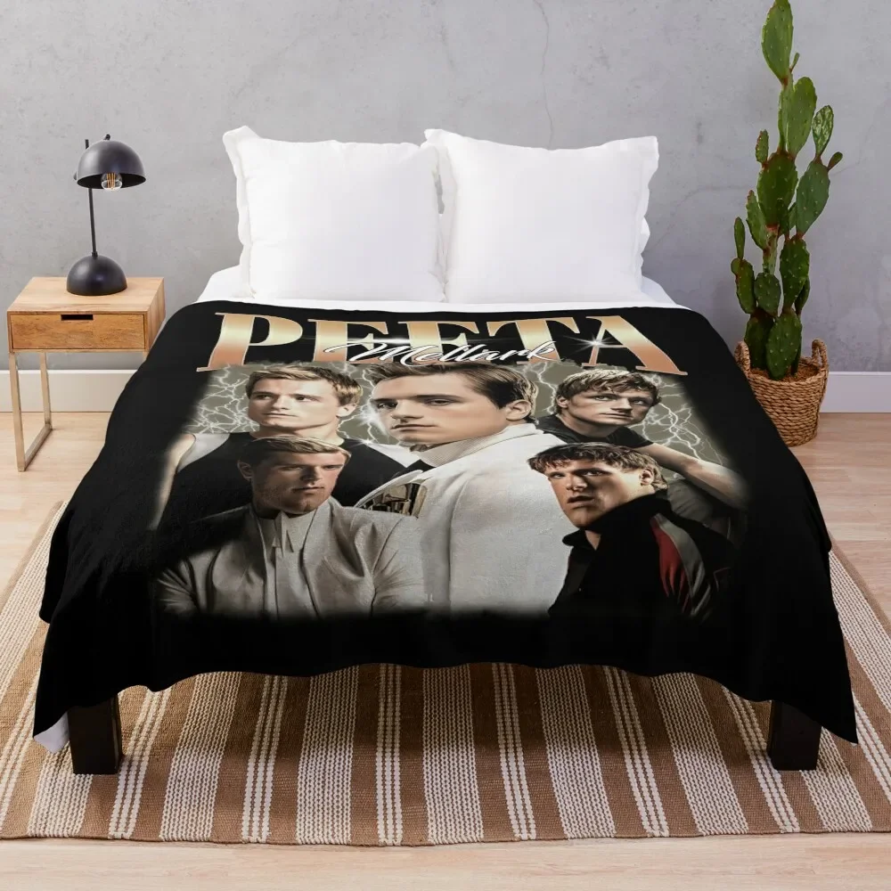 Peeta Mellark Vintage Unisex Limited Peeta Mellark Vintage Peeta Mellark Sweat Gift Idea Fan Throw Blanket