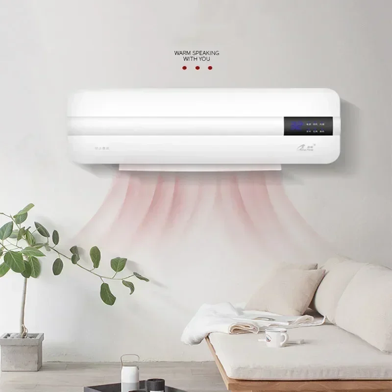 Energy-saving Wall-mounted portable Air conditioner Heating Fan Home Dormitory timing free installation Remote control AC