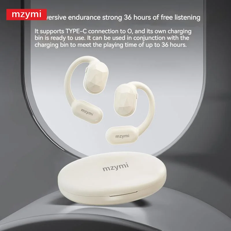 

mzymi BR7 Wireless Headphones Earhook Bluetooth Earphones Hifi Sound Sports Headsets OEM TWS Earbuds With Mic For XIAOMI