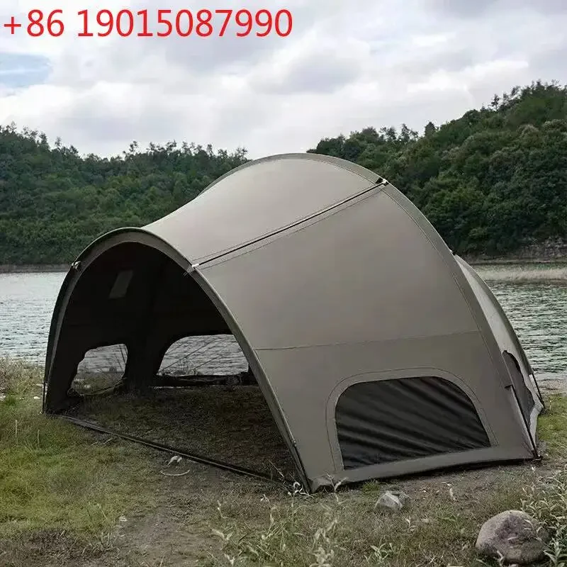 

Person Outdoor Portable Tent Camping Picnic Rainproof Shading Military Tactical Wind Hemispherical Shelter Tent