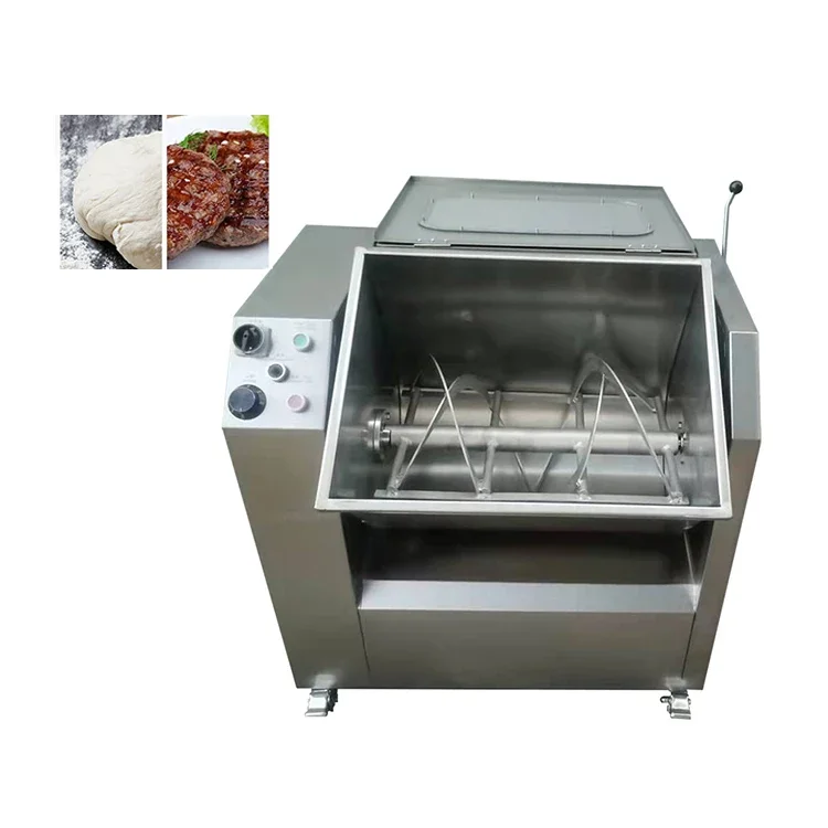 Commercial industrial electric spiral horizontal kitchen bread dough pizza wheat dough mixer