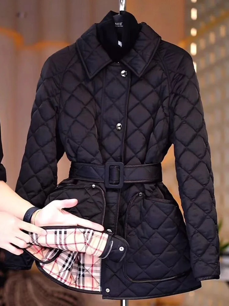 

Женская модная универсальная осенне-зимняя куртка Slim Fit с воротником, легкая и удобная хлопковая верхняя одежда