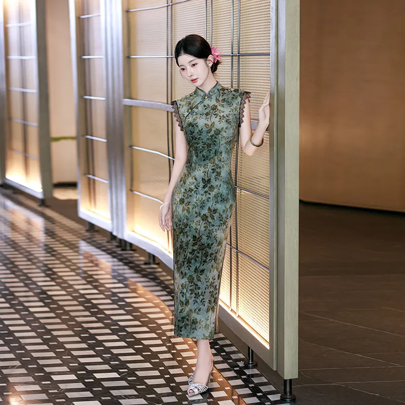 green-sleeveless-chinese-style-suzhou-long-autumn-cheongsam-improved-young-style-2026-new-female-qipao-dress