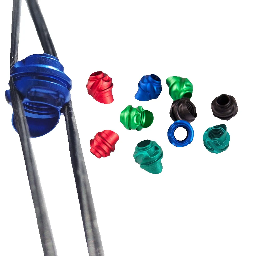 Peep visible construit en alliage d'aluminium avec quatre rainures de cordes Peep Sight pour le tir à l'arc