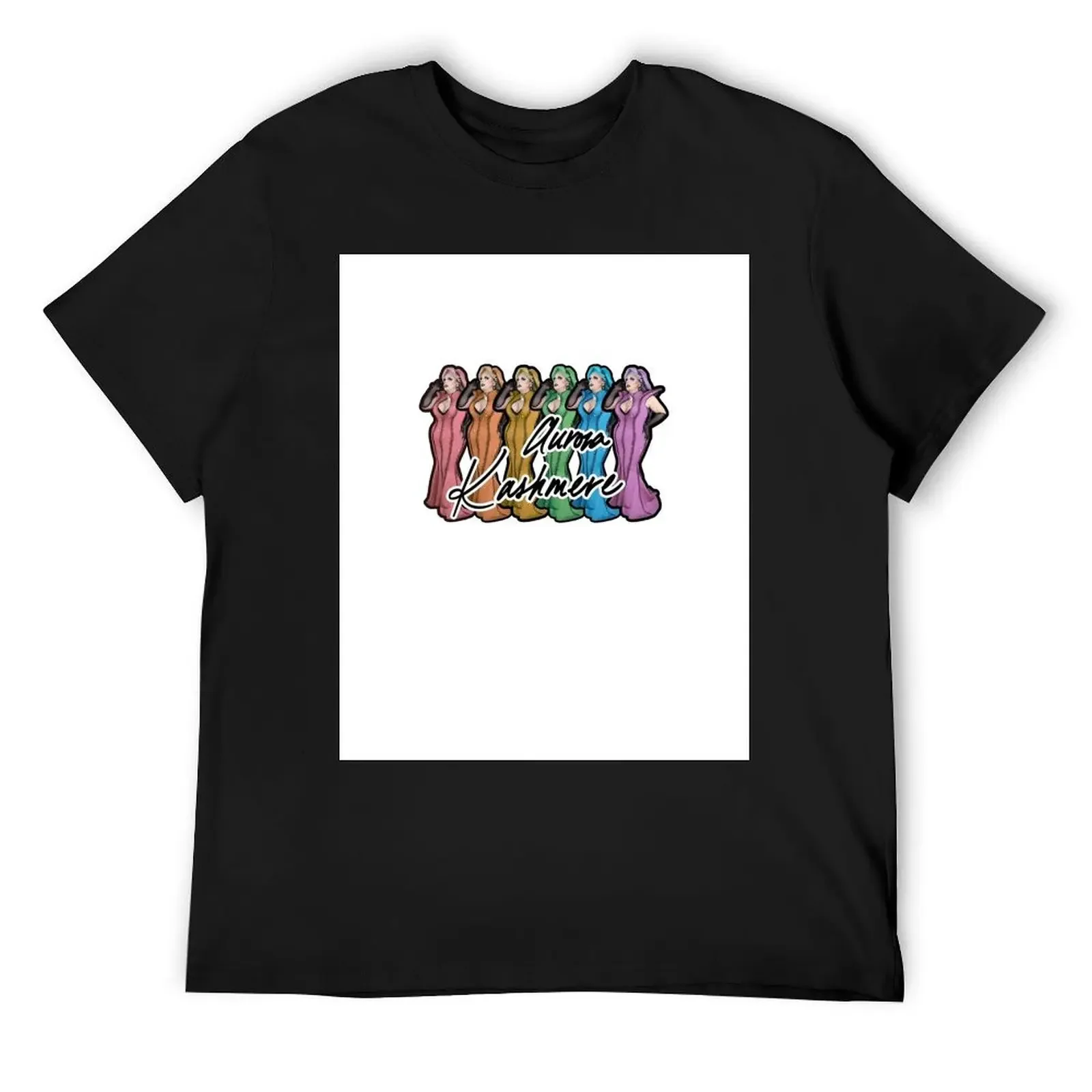 

Aurora Kashmere Pride T-Shirt oversized graphic tee for a boy T-shirts for men cotton