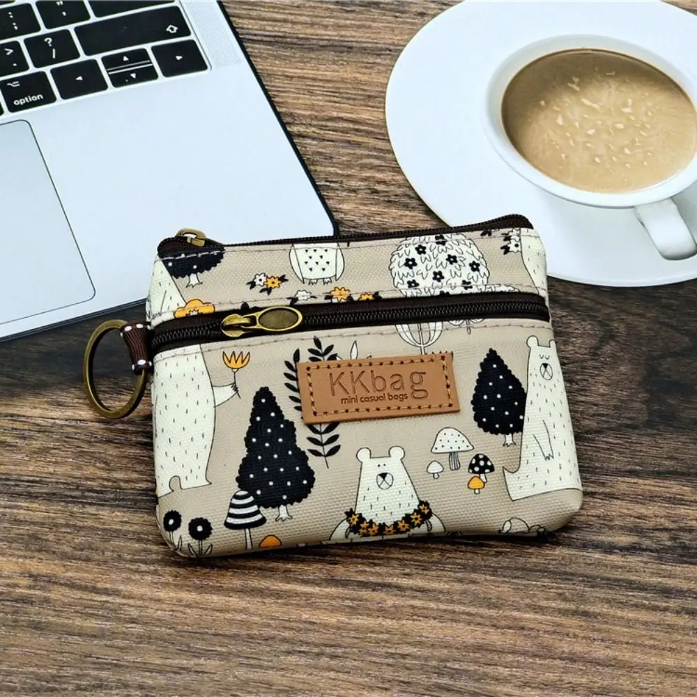Cartoon Storage Bag Cute Lightweight Small Zipper Purse Key Card Holder Money Bag Boy