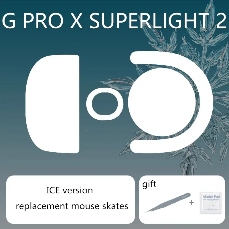 

Replacement Mouse Skates for Logitech G Pro X Superlight 2 GPXS2 ICE Version Enhanced Brake Control Speed Mouse Feet