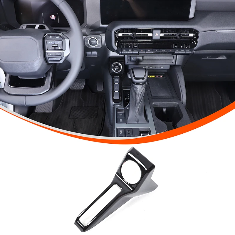 

For Toyota Prado Land Cruiser LC250 2024+ Car dashboard adjustment decorative frame sticker ABS carbon fiber pattern Accessories