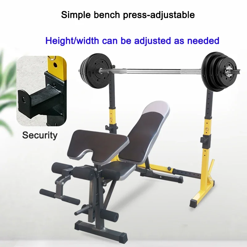 Squat Rack staffa per bilanciere per uso domestico Bench Press Rack attrezzature per l\'edilizia letto multifunzionale regolabile per sollevamento