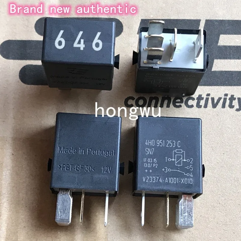 

100% Original New 1PCS/ 646 V23374-A1001X010 DC12V relay 30A 4pins