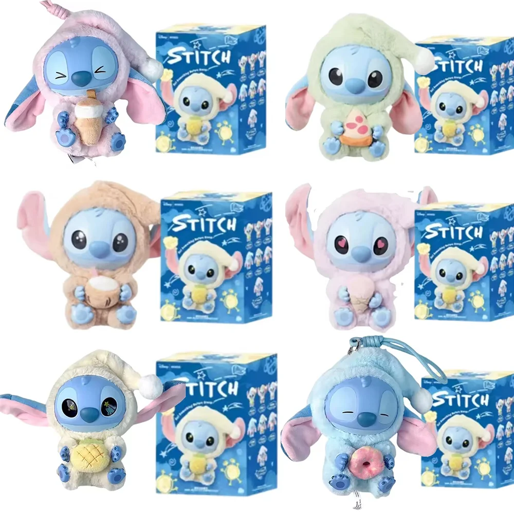 

Disney Stitch Eat Something Before Sleep Blind Box Mystery Bag Vinyl Plush Doll Toys Pendant Surprise Girls Birthday Gifts