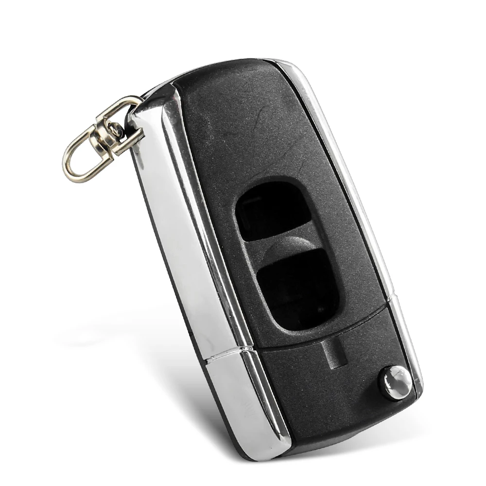 KEYYOU 2 Buttons Modified Flip Folding Remote Key Shell Fob Case For Mazda 2 3 6 Series 2004 2005 2006 2007 2008 2009 2010