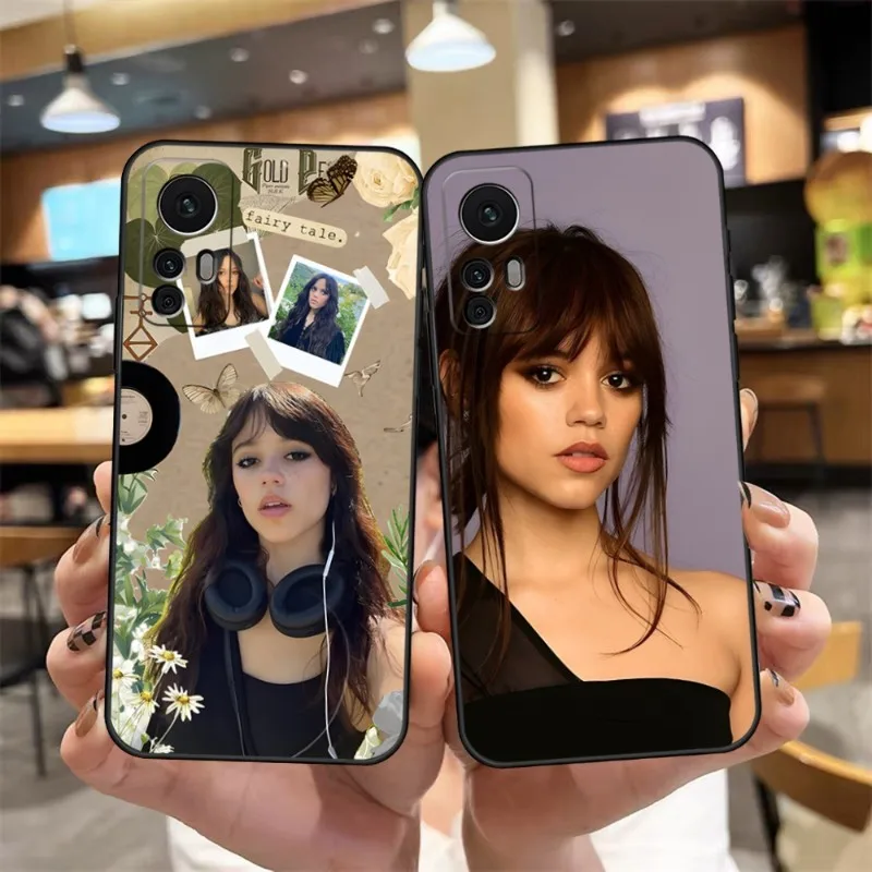 Luxury Ins Jenna Ortega Phone Case 2023 Hot For Redmi Note 11S 11 10 10S 9S 8T 7 8 8A 9 9A 9C 9T 10 10X Black Silicone Coque