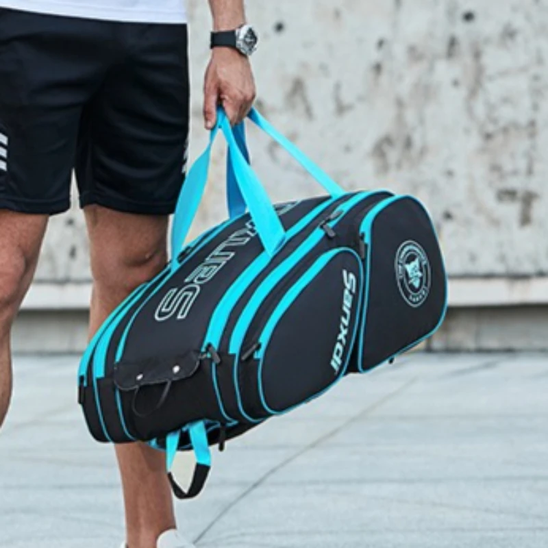Multifunctional Pickleball Paddle Bag Large Capacity Pickleball Bag Nylon Professional Tennis Bags Durable Sports Accessories