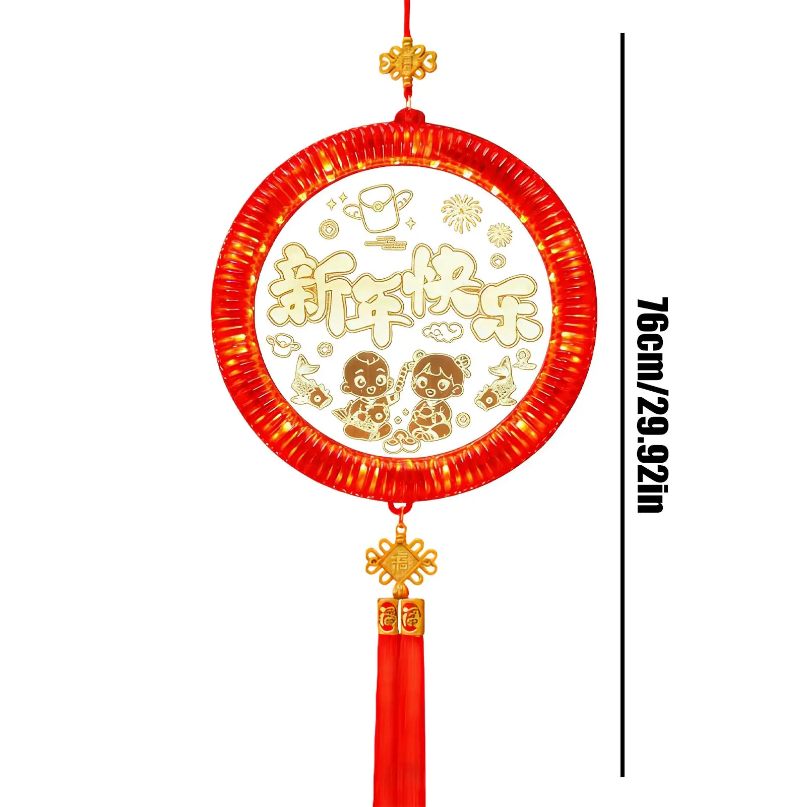 2026 год лошади светодиодный светильник декоративный кулон китайский Новый год подвесные украшения для автомобиля подоконник спальня