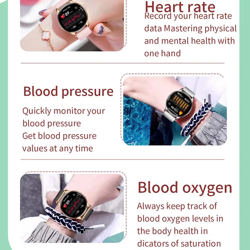 2024 New Women\'s Smartwatch 1.32inch 466*466 AMOLED HD Screen Bluetooth Call Motion tracking IP68 Waterproof Women\'s Smartwatch
