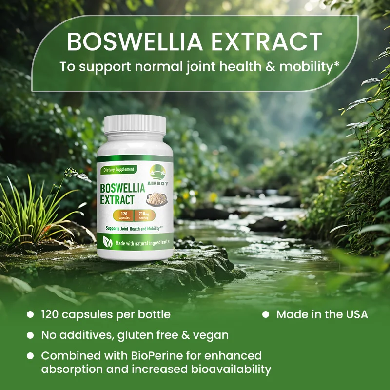 Boswellia Extract Capsules - Supports Normal Joint Health, Relieves Joint Pain