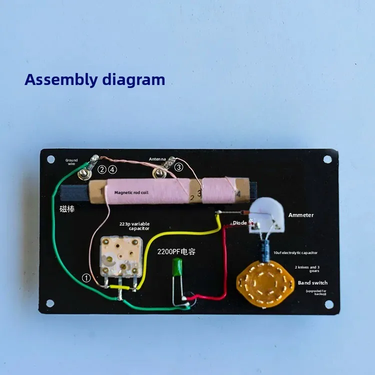 Ore Radio Easy To Carry with Watch Head Without High Resistance Earphones Mining Machine DIY Assembly Kit - Image 5