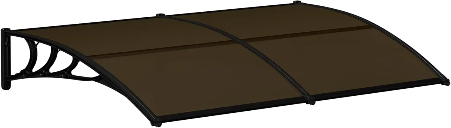 

80-дюймовый темно-коричневый навес для окон и дверей, УФ-защитный уличный тент для укрытия и затенения, простая установка
