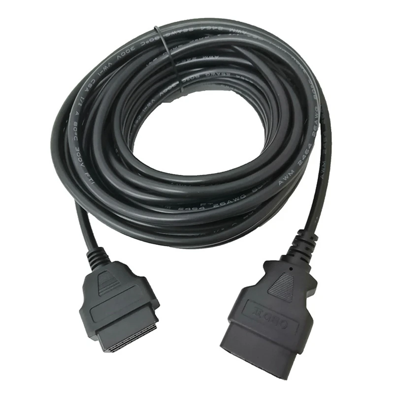 33 Feet/10 M OBD2 OBDII 16 Pin Car Male To Female Extension Cable Diagnostic Extender 16PIN Male To Female Connector