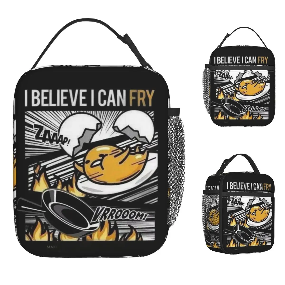 

Gudetama I Believe I Can Fly Изолированная сумка-холодильник для обеда Контейнер для обеда большой емкости, ланч-бокс для мужчин и женщин, пляж