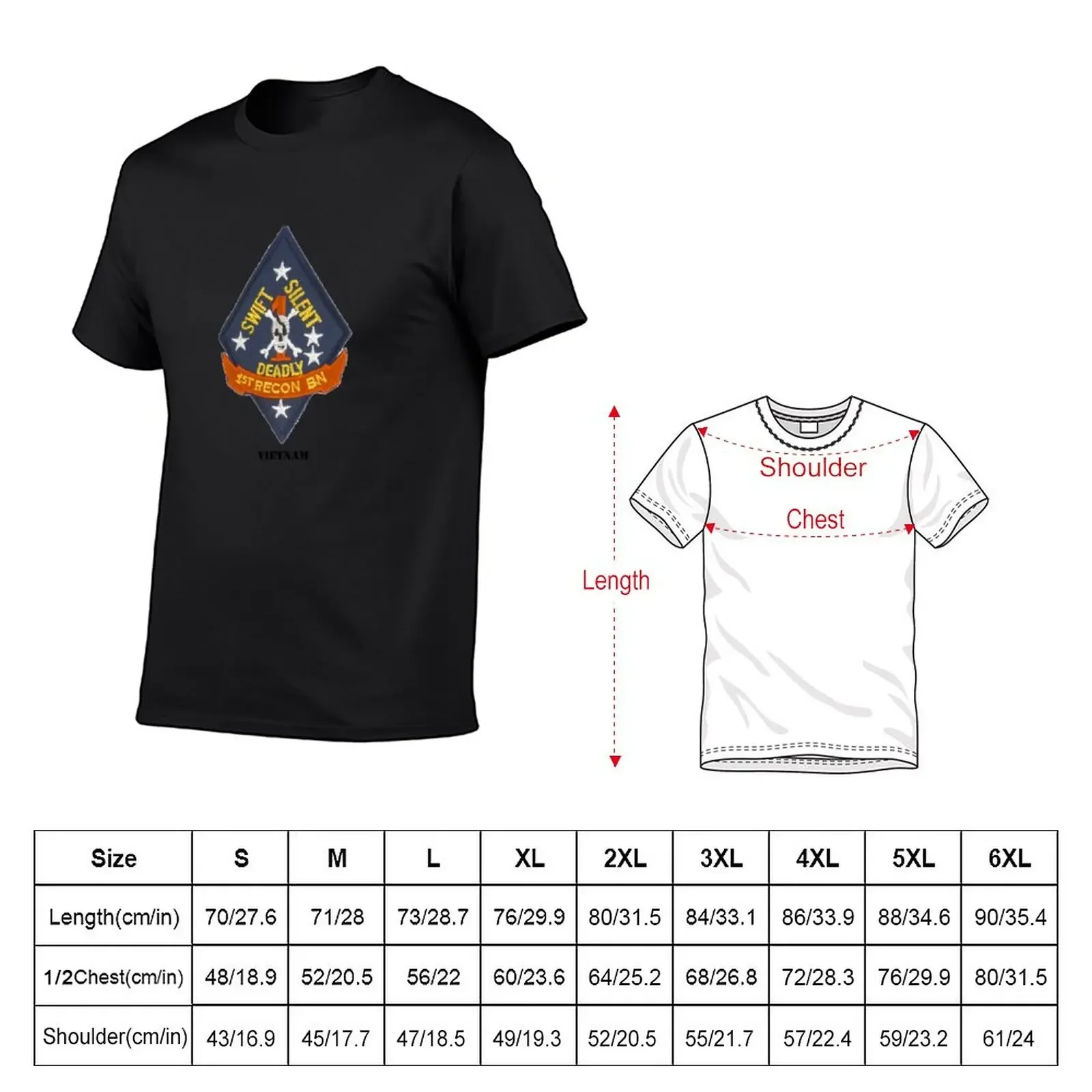 New 1ST RECON BATTALION - VIETNAM T-Shirt quick drying t-shirt anime clothes t-shirts man heavyweight t shirts for men