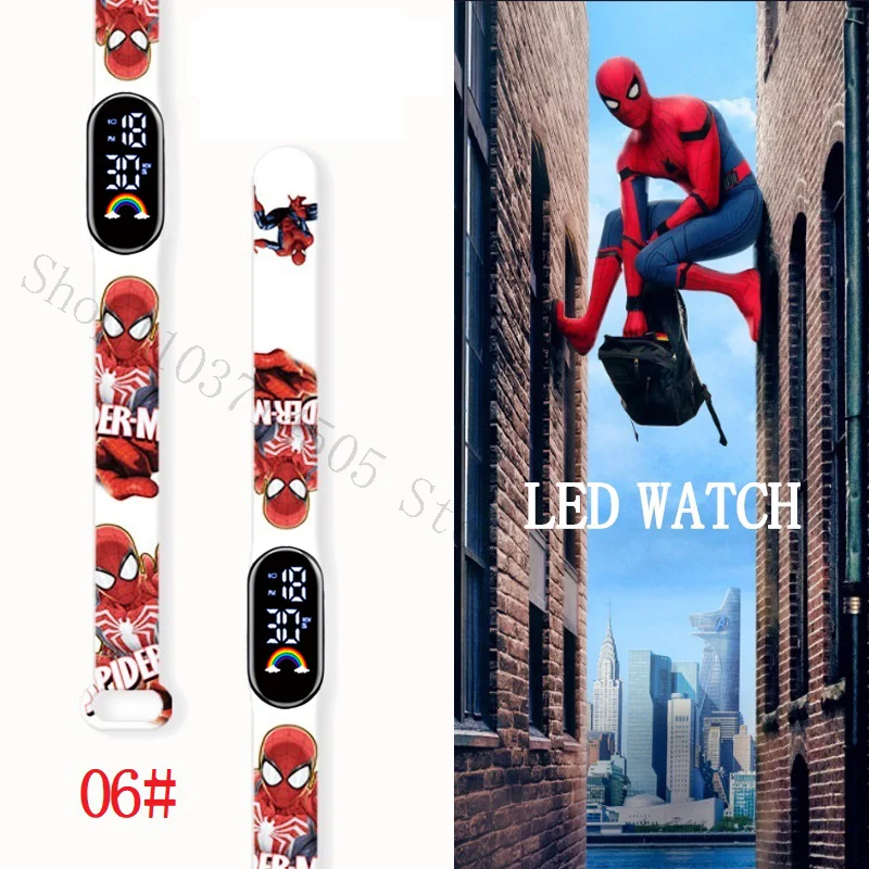 

MINISO Spiderman Kid's Watches Men Sport Wristband Bracelet Waterproof Children Digital Watch Boys LED Clock Gift