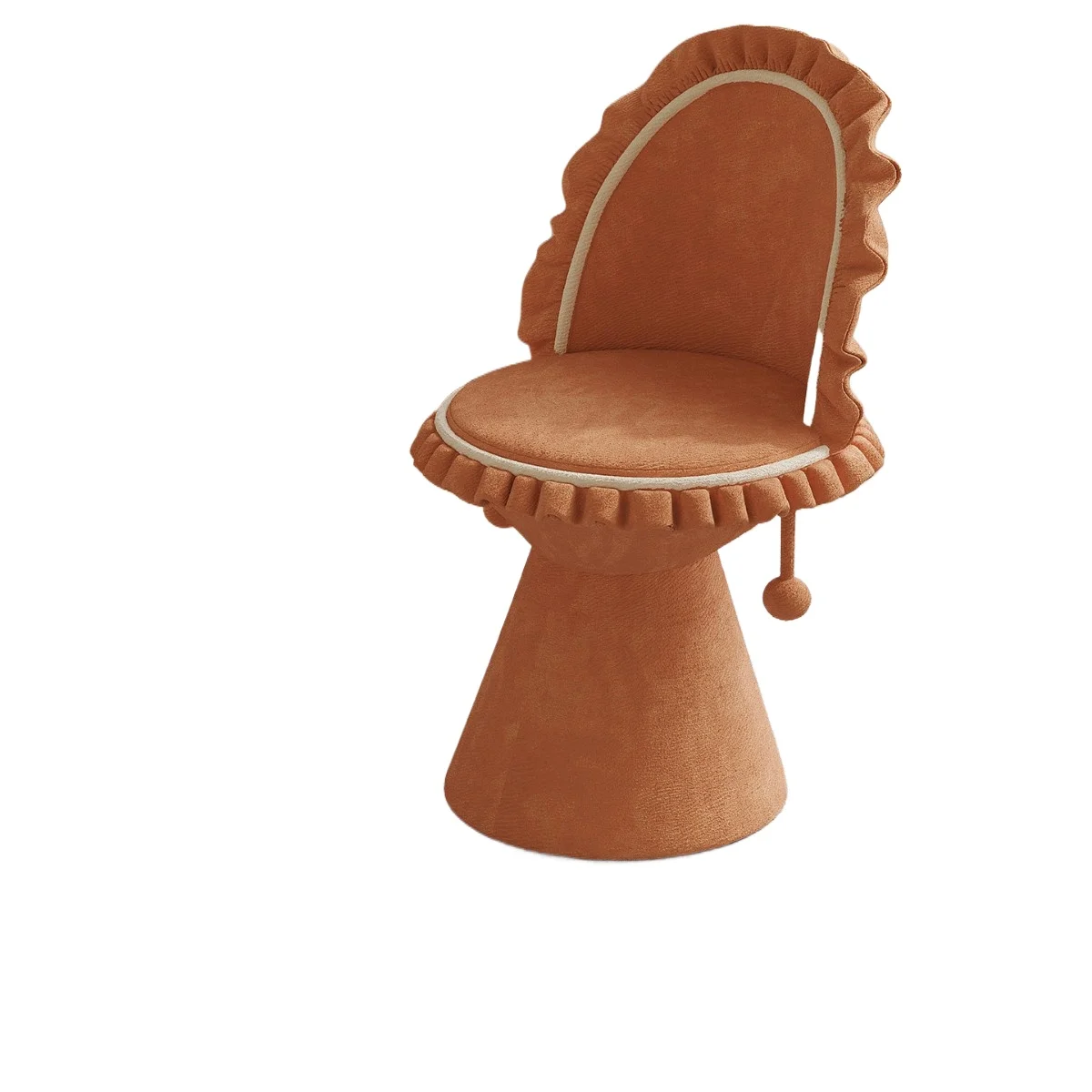 Little Red Riding Hood Makeup Stool French Makeup Stool Women's Bedroom Superior Sense Room Makeup Stool Lotus Leaf Cloakroom Dr