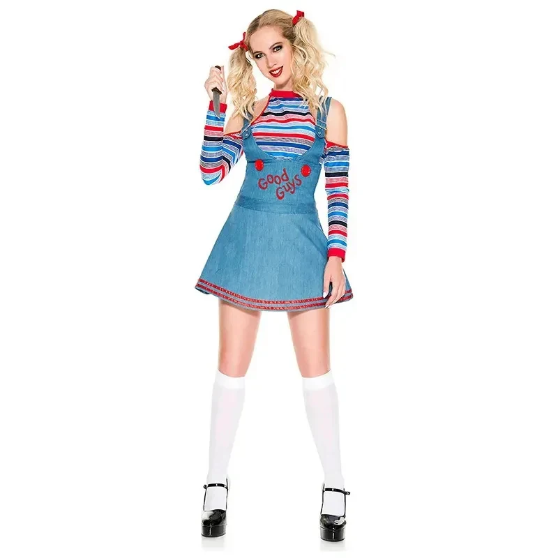 

♥Halloween Costume Chucky cosplay costumes anime women maid dress adult girls fancy dresses carniNew 2026 Topspeed Cos