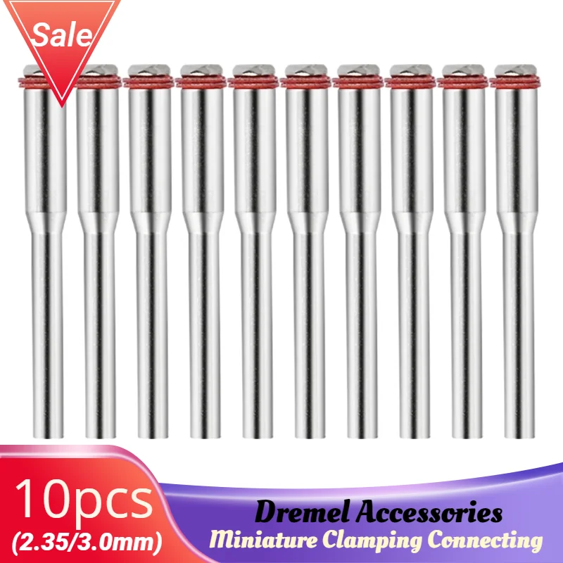 10Pcs Dremel Accessories 2.35/3mm Miniature Clamping Connecting Lever Polishing Wheel Mandrel Cutting Wheel Holder Shank