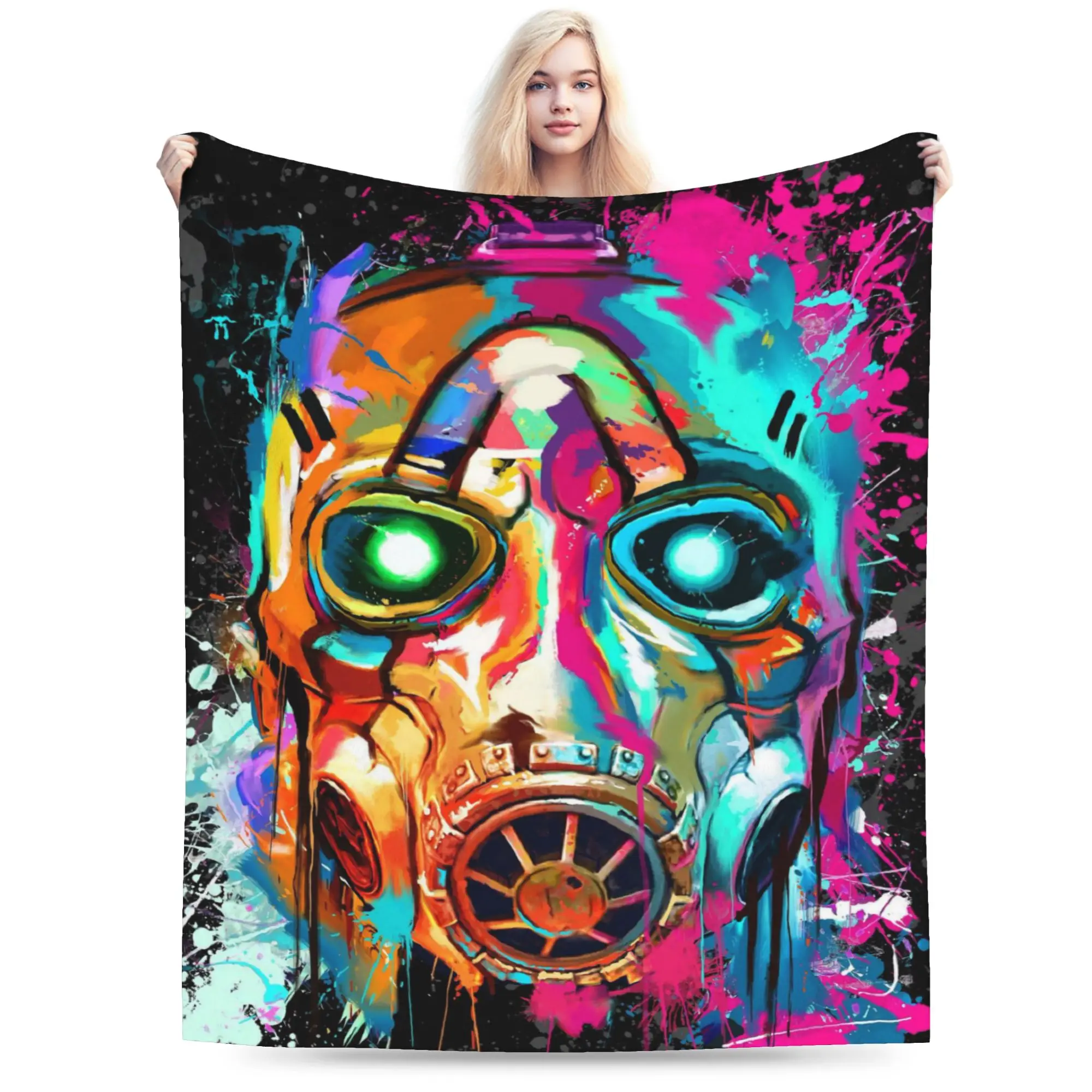 بطانية لعبة Borderlands 4 من الفلانيل الناعم هدايا مريحة رمي البطانيات لحاف #2