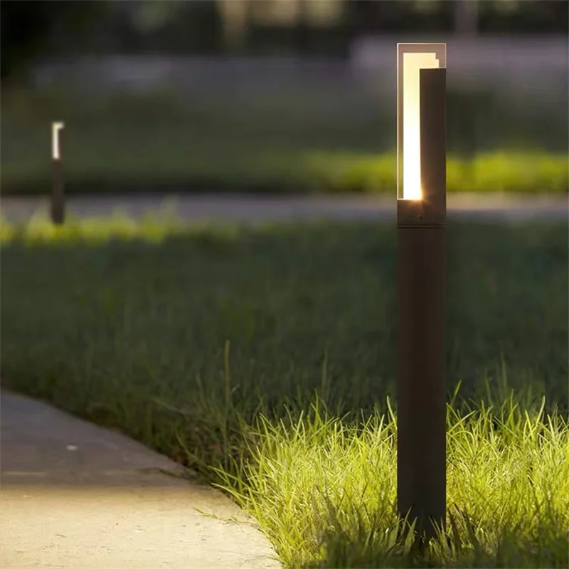 Imagem -04 - Waterproof Led Lawn Lamp para Outdoor Iluminação de Moda Simples Coluna de Alumínio Garden Villa Road Plaza Paisagem Ip65 Ac85 265v Novo