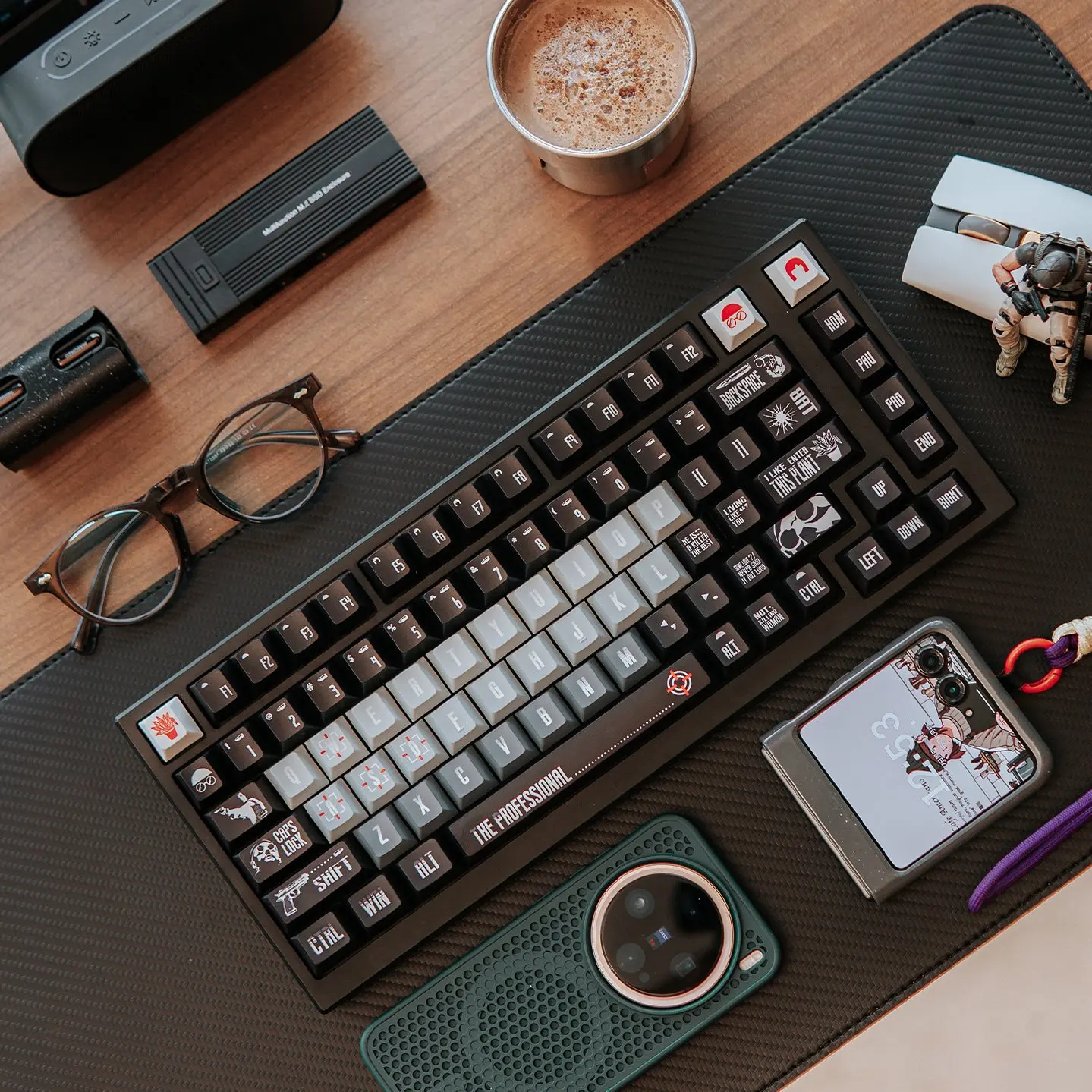 This killer is not too cold theme Keycap Set 181key PBT Double Shot keycaps Cherry Profile  KeyCap for Mechanical Keyboard