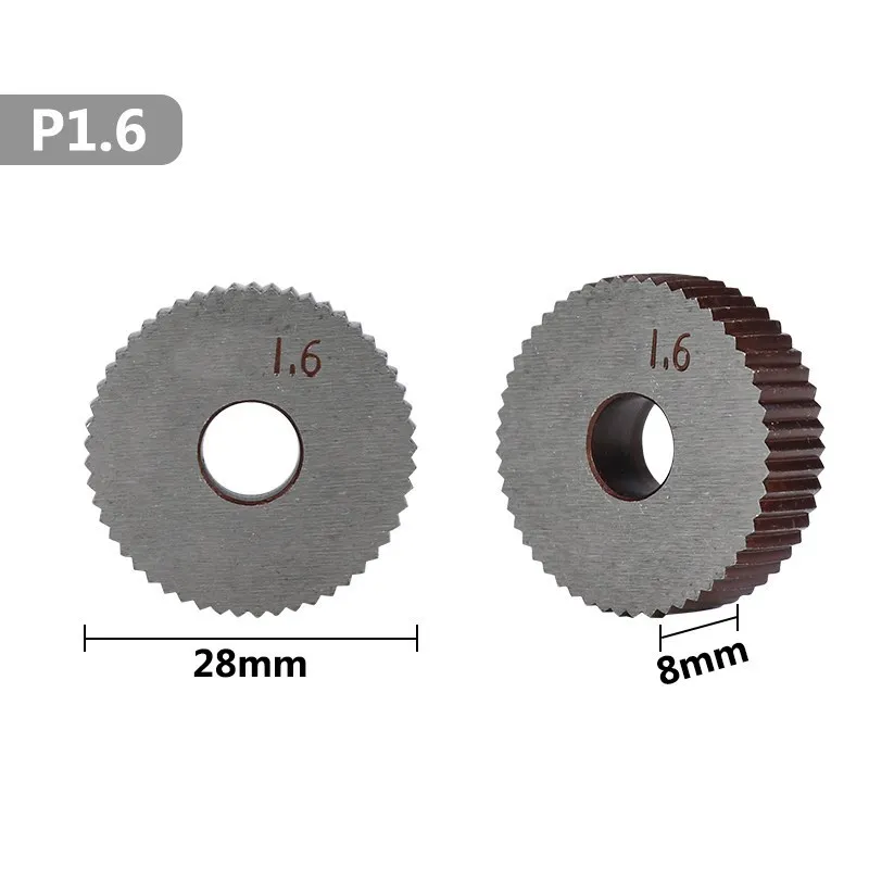 HSS Straight Knurling Knife 1.6mm Inner Hole Embossing Wheel Straight Knurling Wheel Wheel Lathe Knurling Tools