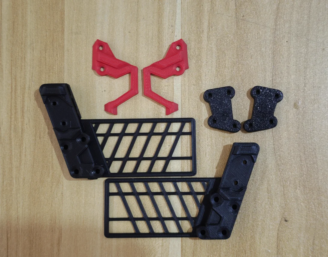 MJX H8P 1/8 Scale RC Crawler Car Body Armor Protector Set  Wheel Eyebrow Armor Arches Cover Rc Car Upgrade Accessories