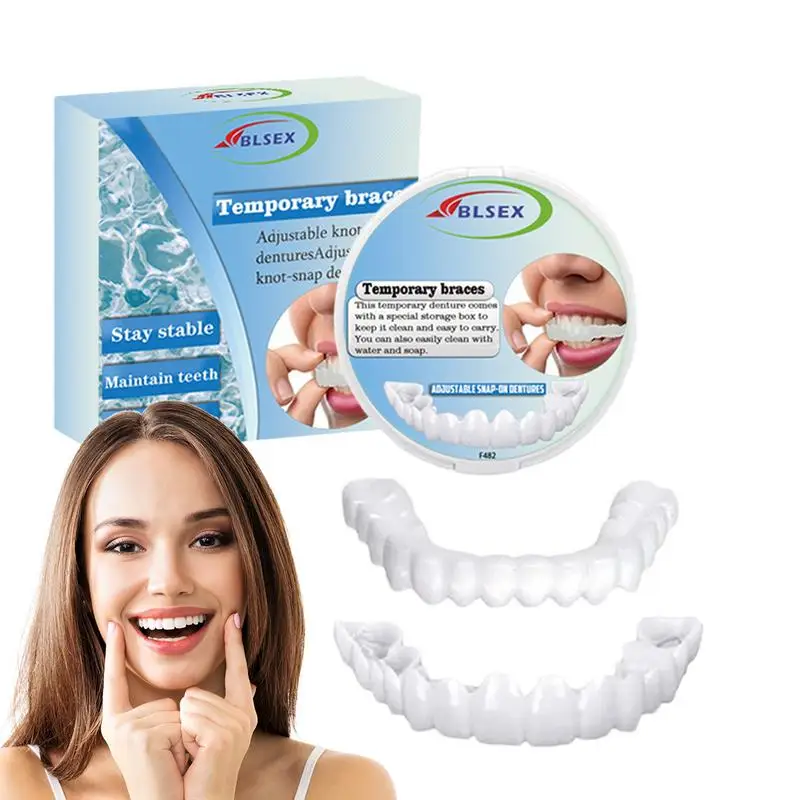 Temporary Tooth Detachable And Reusable Veneers Teeth Teeth With Comfortable Fit Temporary Teeth Dentures Fake Tooth For Missing