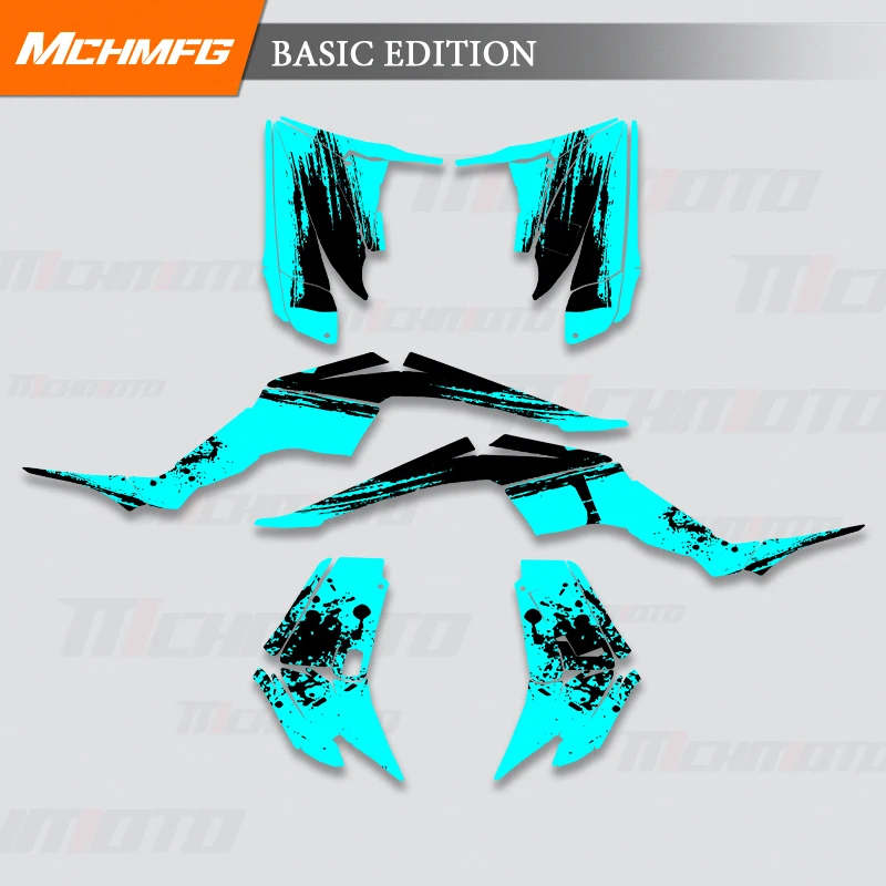   MCHMFG Custom Graphics Decal Sticker For YAMAHA RAPTOR 350 2004 2005 2006 2007 2008 2009 2010 2011 2012 2013 2014 Number Name