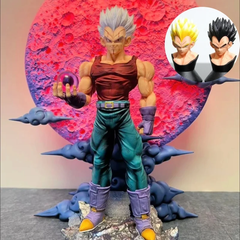 

31cm/12.2inch Dragon Ball Gt Baby Vegeta Figure Replace Heads Arms Pvc Anime Action Figures Gk Statue Collection Model Toys Gift