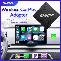 Binize Wireless Carplay Adapter Wired To Wireless Carplay Dongle USB For Car with OEM Wired Carplay For VW Kia Skoda Volvo