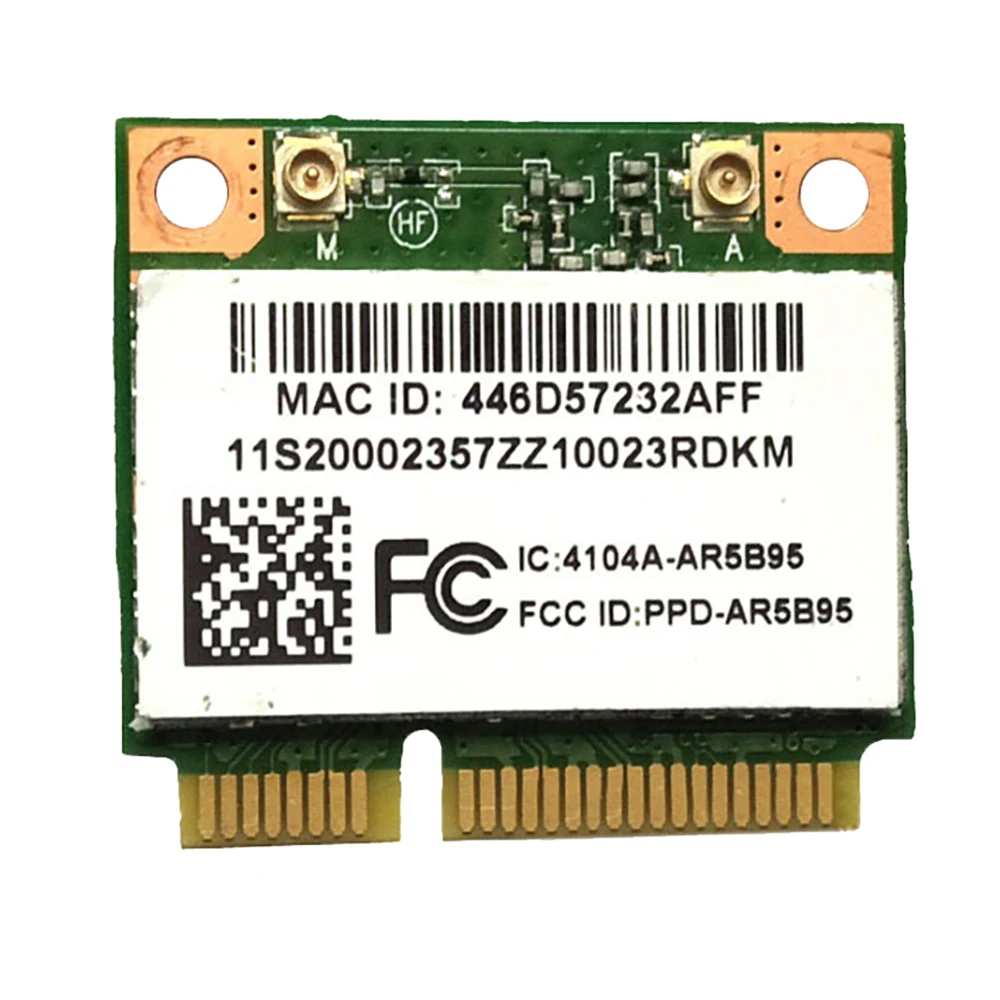 Atheros AR5B95 AR9285 kartu jaringan nirkabel, kartu jaringan nirkabel 2.4G 150Mbps PCI-E setengah tinggi, kartu jaringan bawaan untuk X230 G460