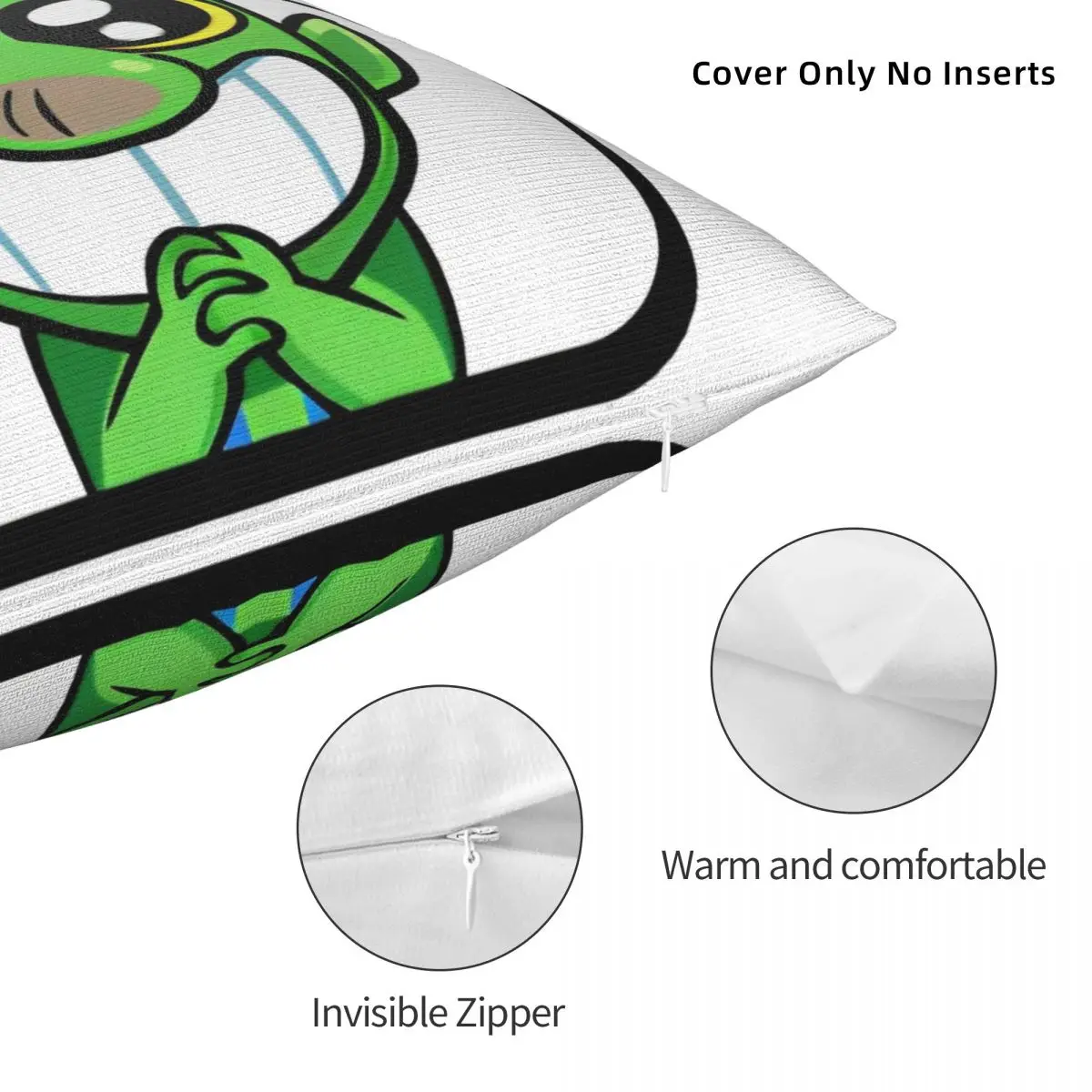 الصدامات Royalees عفريت البكاء MeMeMe سادات غطاء الوسادة رمي غطاء وسادة ديكورات المنزل مربع أحجام متعددة #5